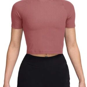 Nike Zenvy Dri-FIT Women’s Training Top Mauve Pink Size M | New With Tags